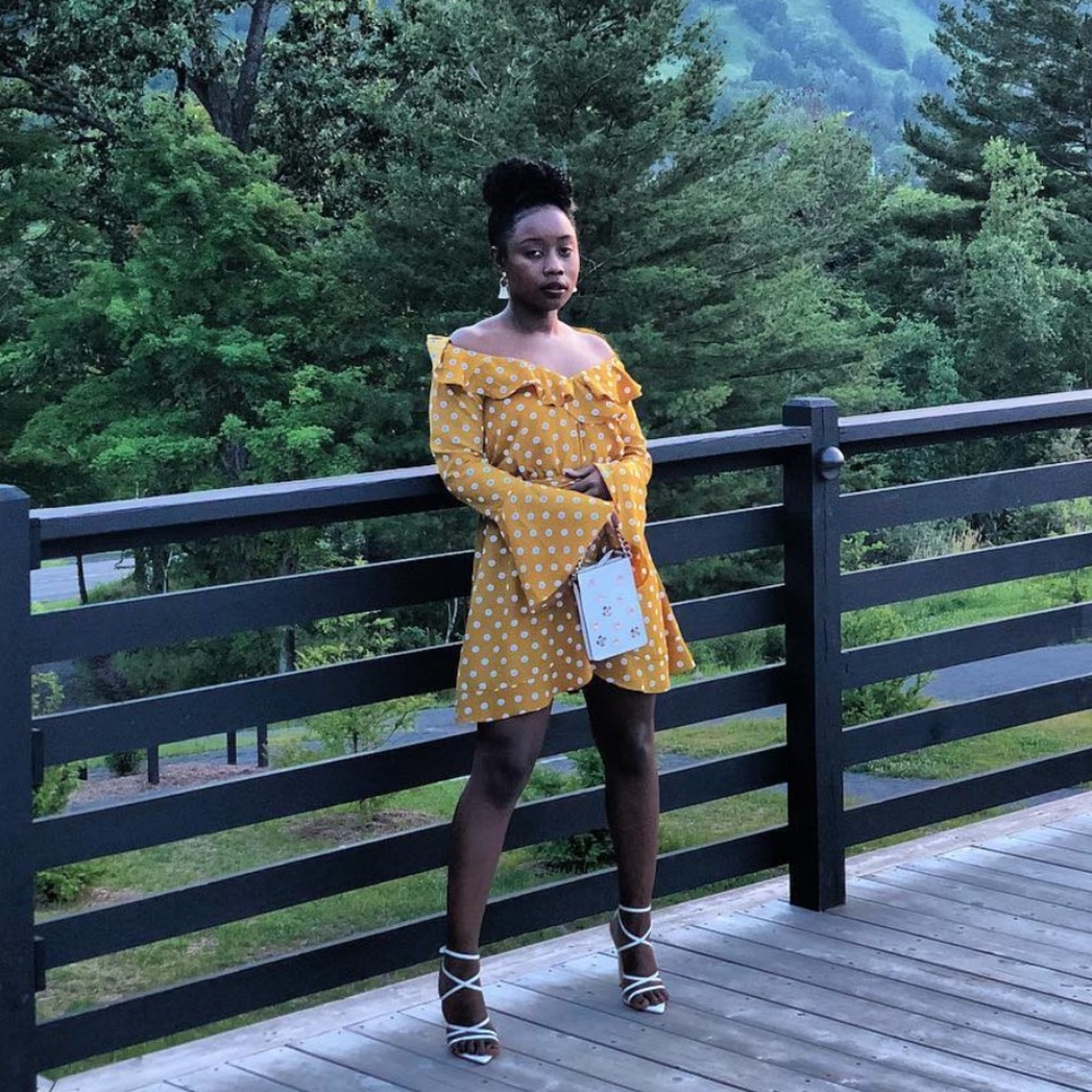 Mustard Polka Dot Dress